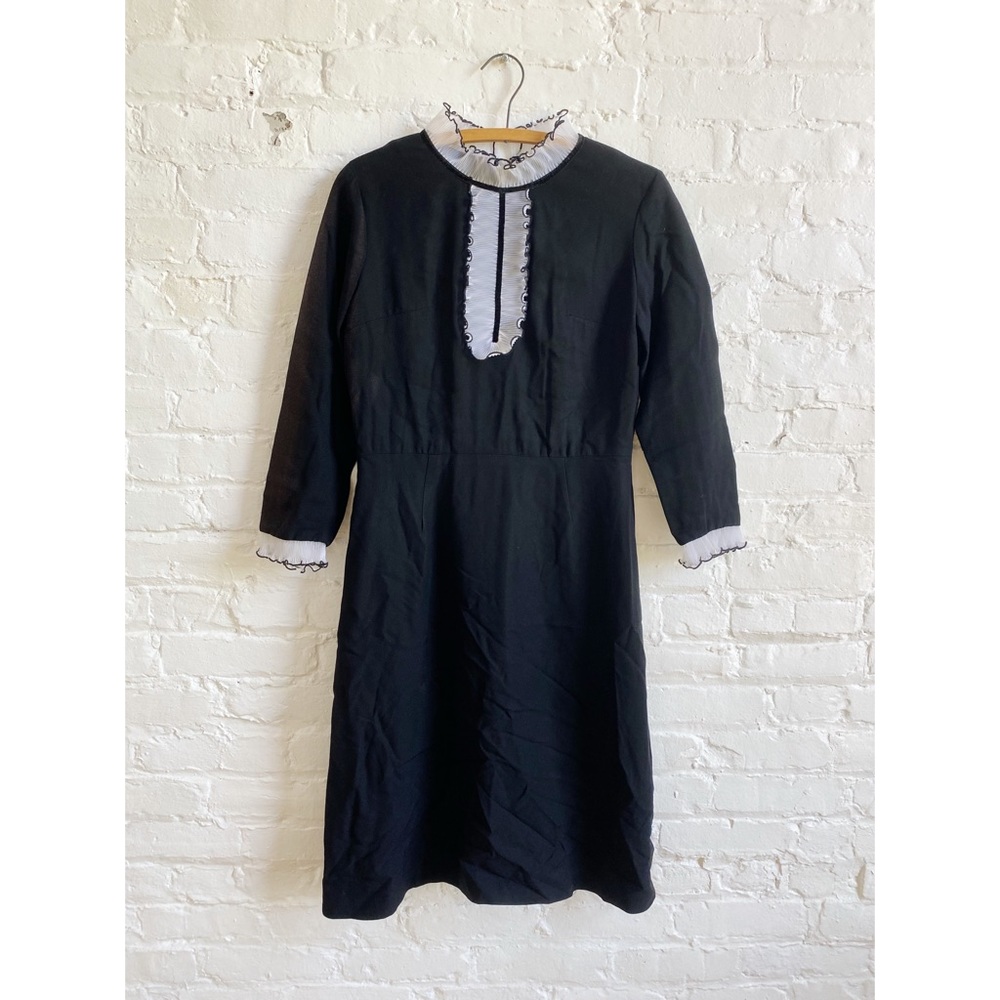Vintage 1960s Black & White Dress